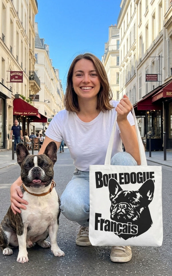 Tote Bag Bouledogue Français – Sac Fourre-Tout Chien Bouledogue Français