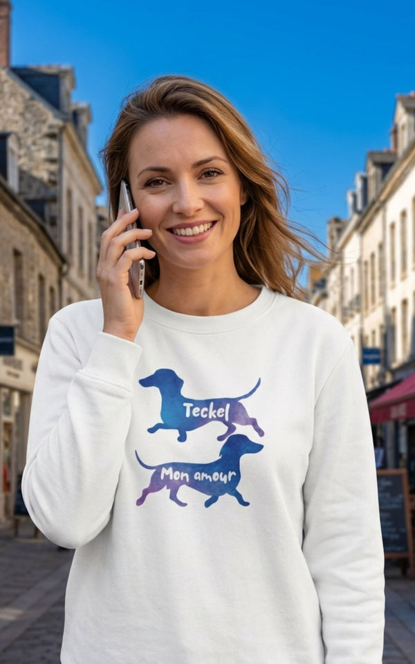 Sweatshirt Teckel – Teckel Mon Amour