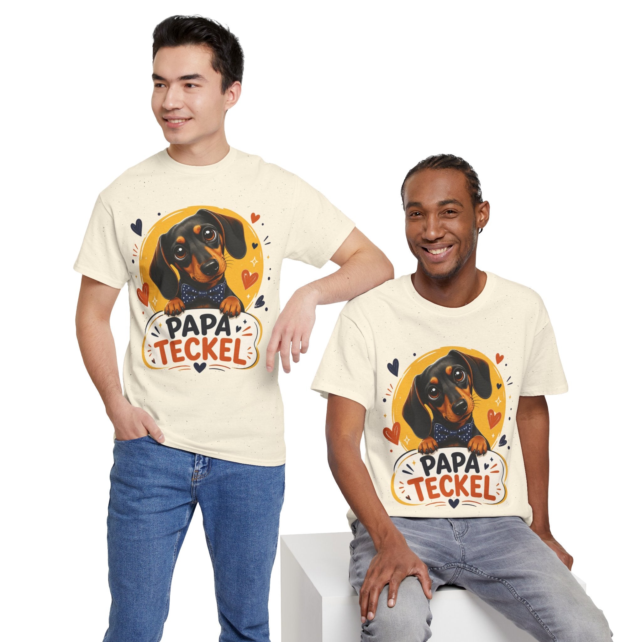 T-Shirt Homme Teckel – Papa Teckel Cadeau