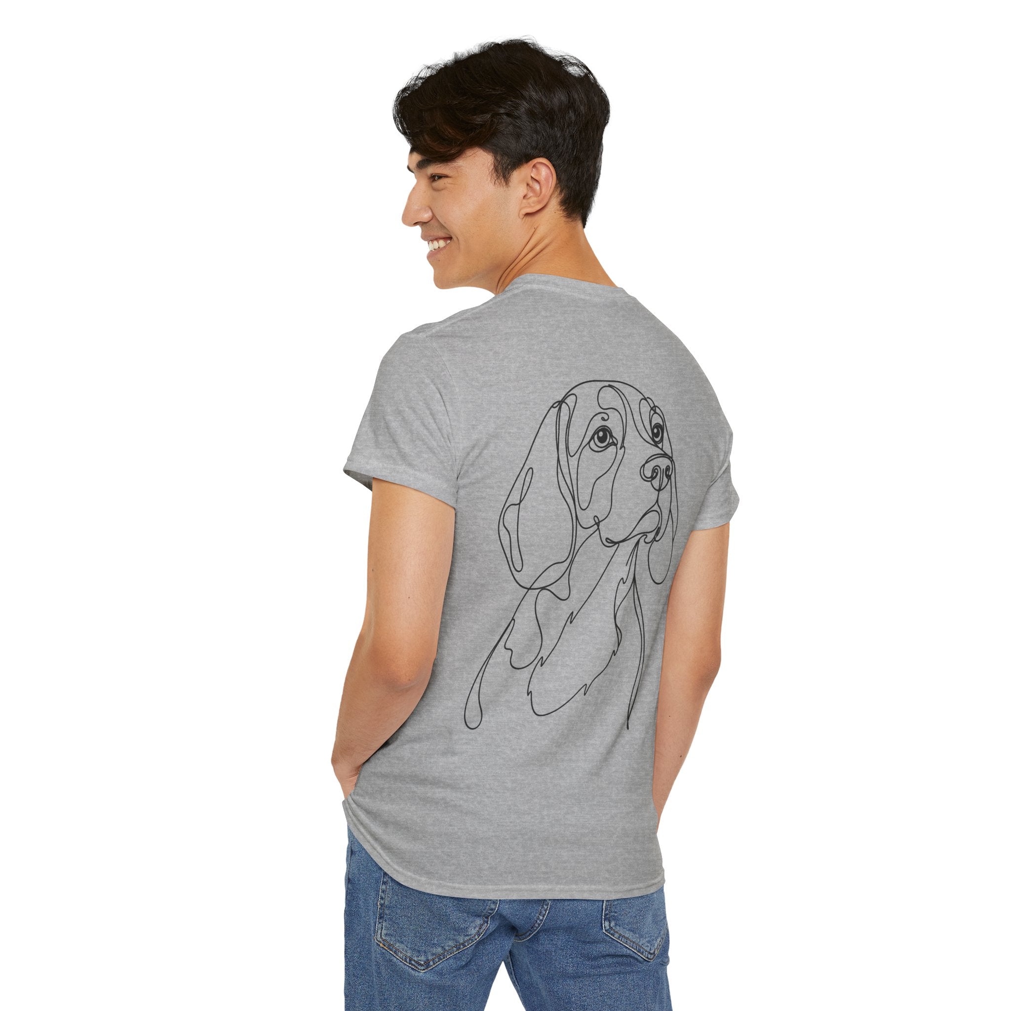 T-Shirt Beagle – Illustration Trait Recto Verso