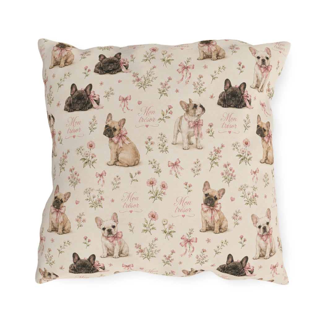 Oreiller Exterieur Bouledogue Francais - Bouledogue Francais Mon Tresor