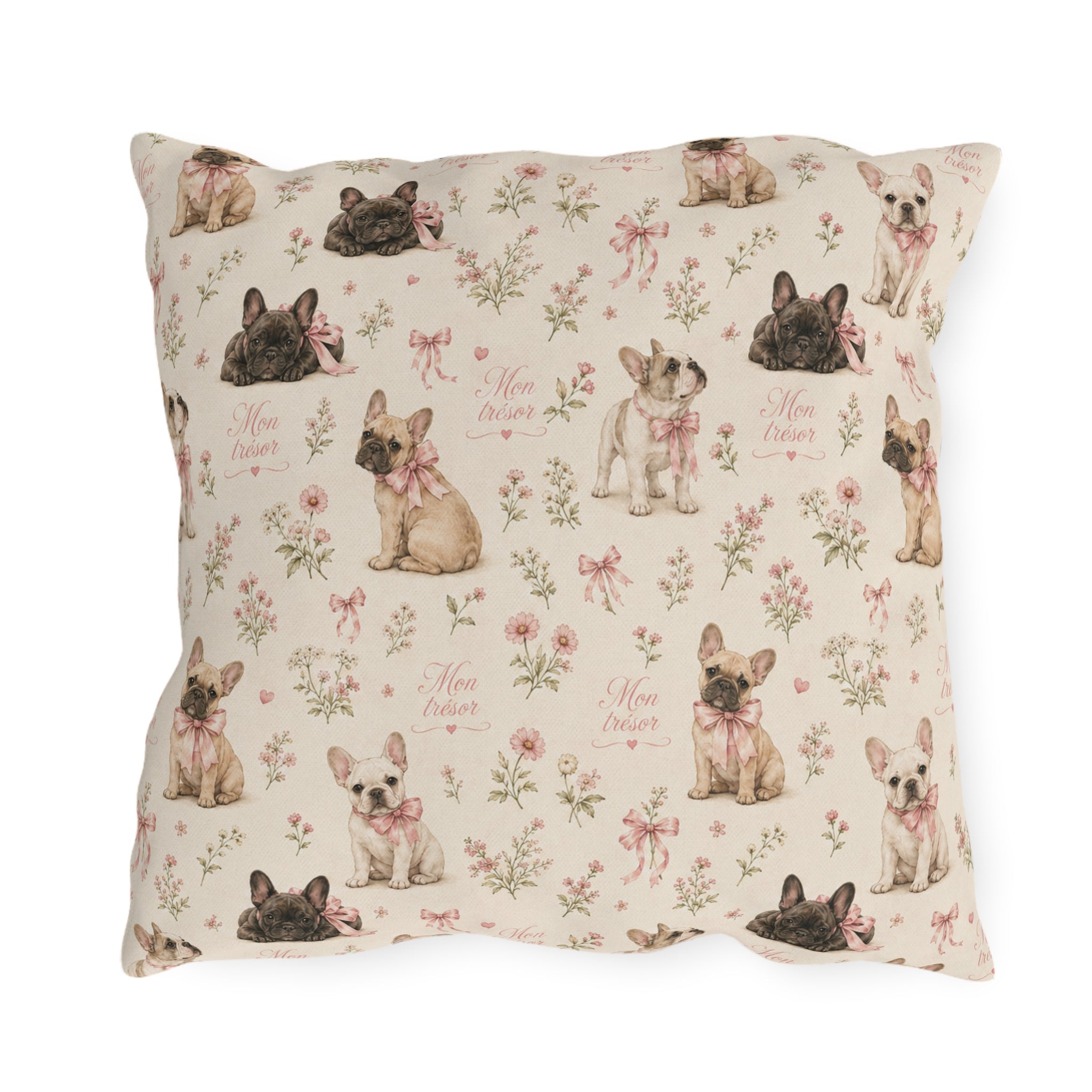 Oreiller Exterieur Bouledogue Francais - Bouledogue Francais Mon Tresor
