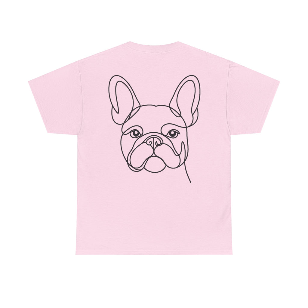 T-Shirt Bouledogue Français – Illustration Trait Recto Verso