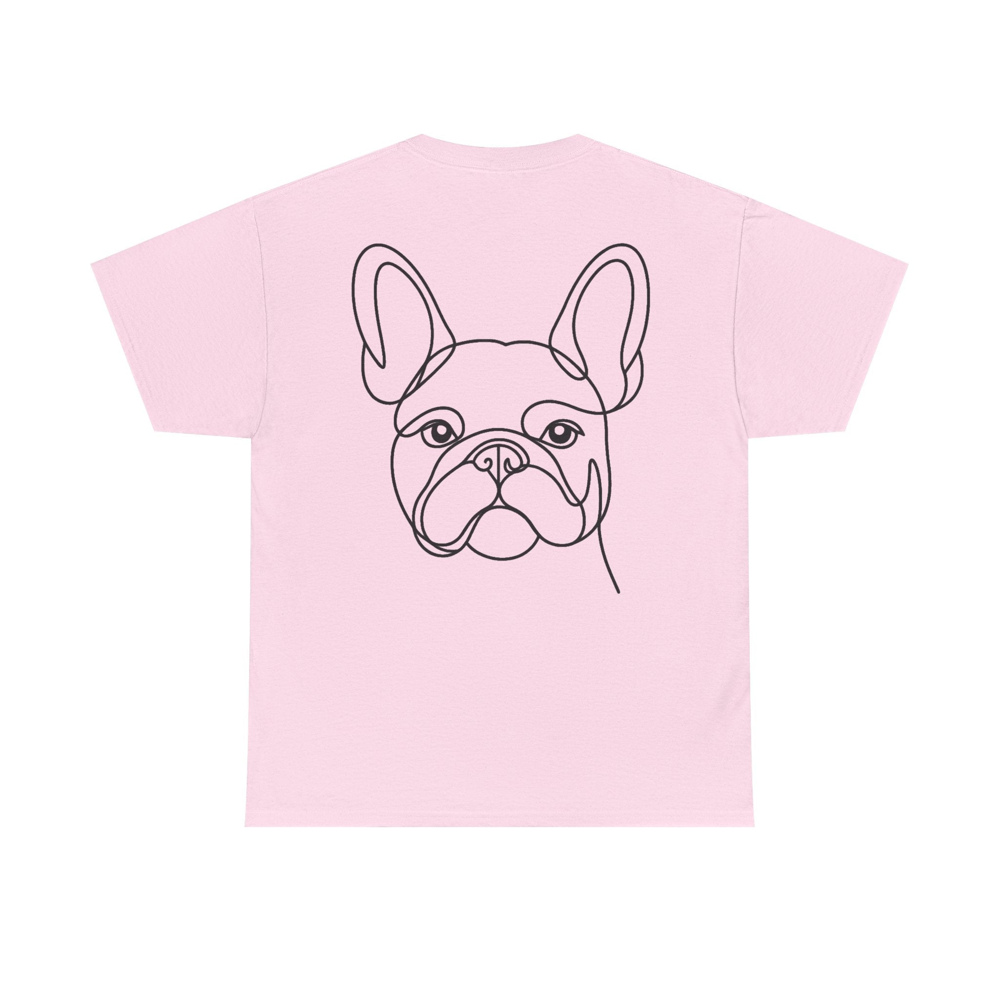 T-Shirt Bouledogue Français – Illustration Trait Recto Verso