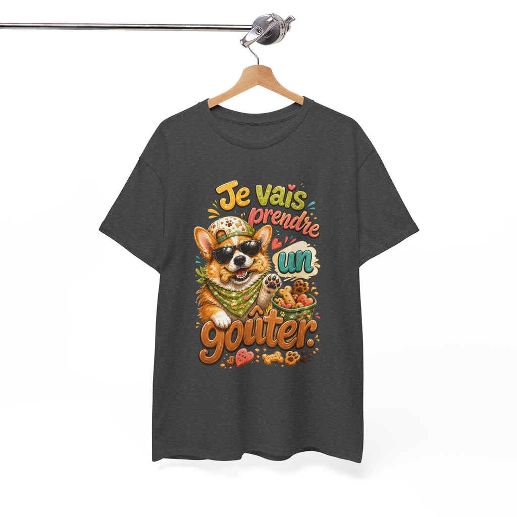 Corgi Snack Je vais prendre un goûter Cute French Dog Graphic T-Shirt