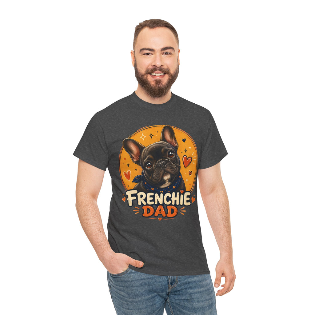 T-Shirt Homme Bouledogue Français – Papa Frenchie Graphique