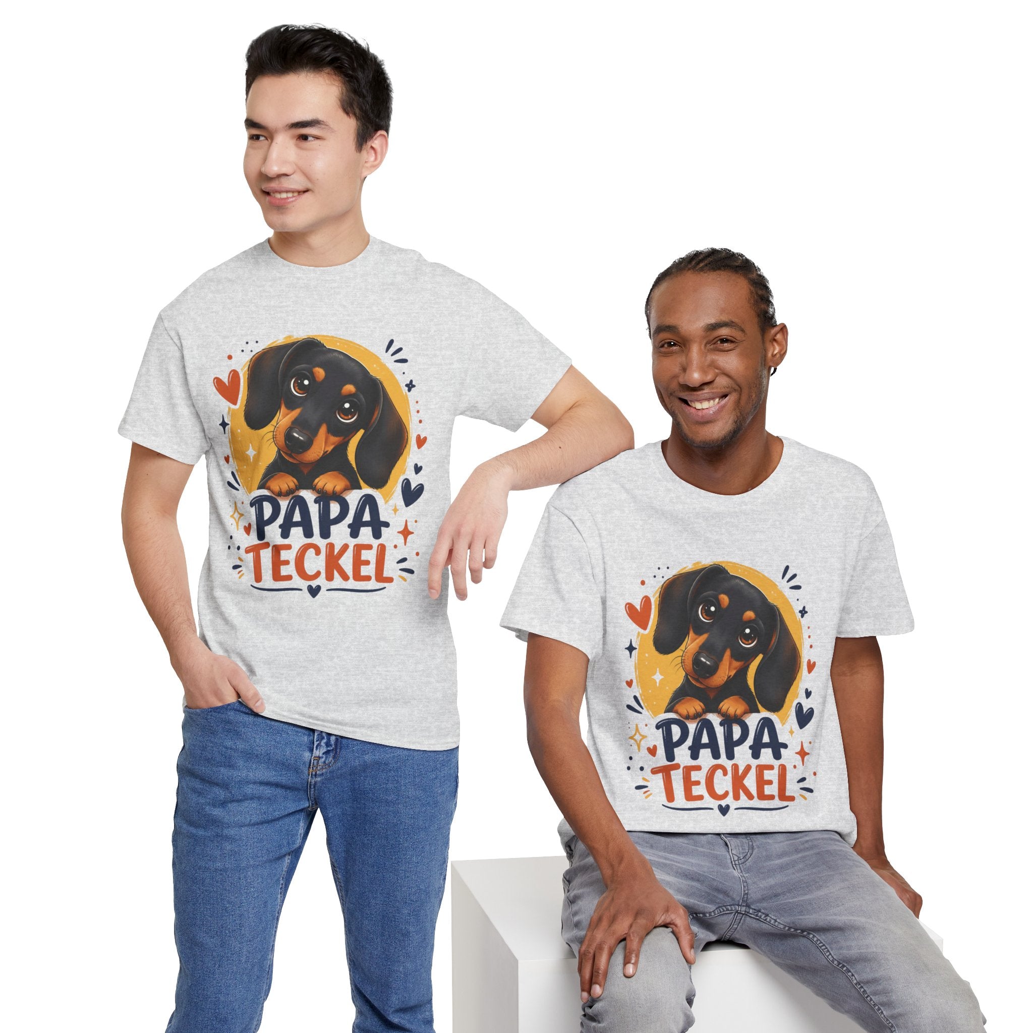 T-Shirt Homme Teckel – Papa Teckel Graphique
