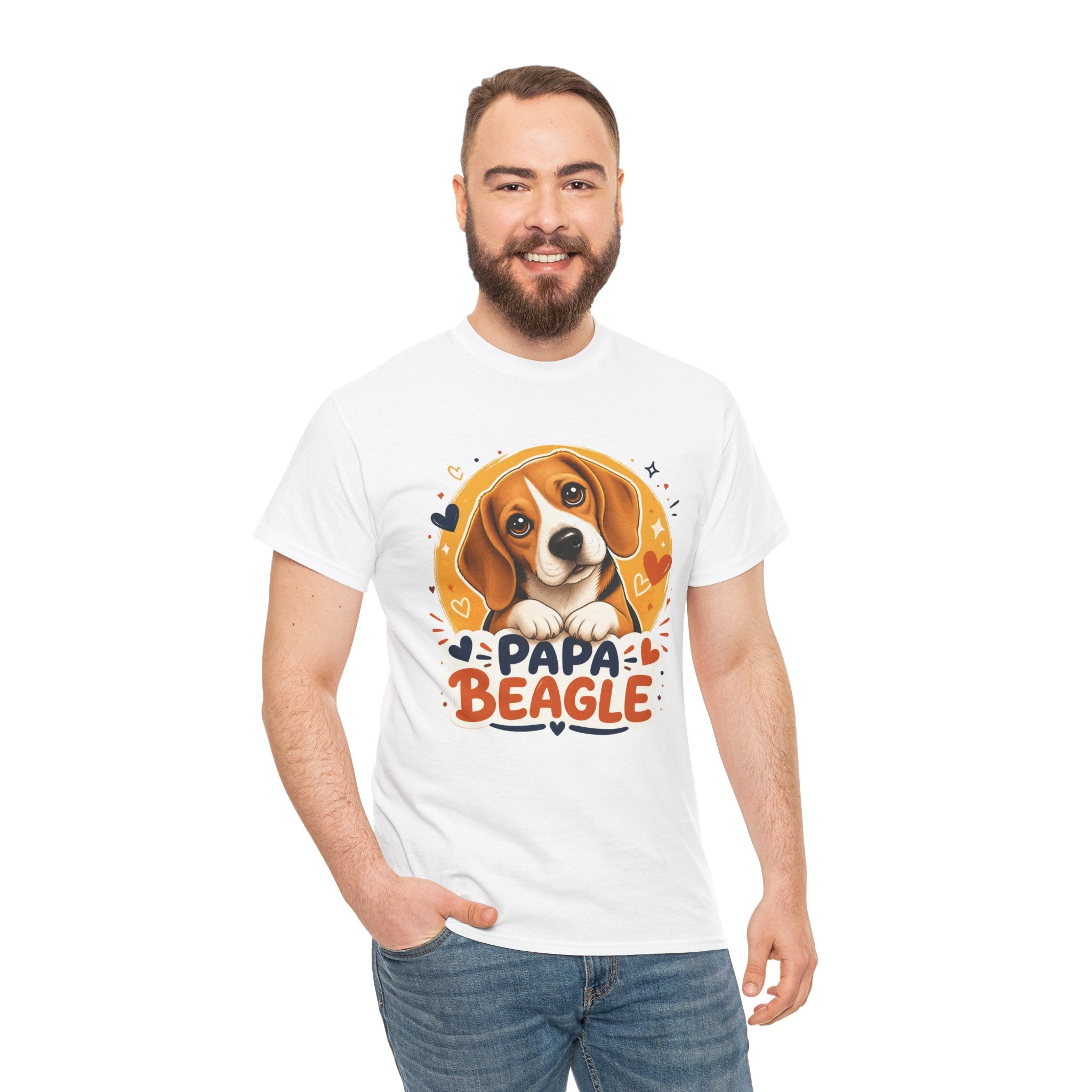 T-Shirt Homme Beagle – Papa Beagle Graphique