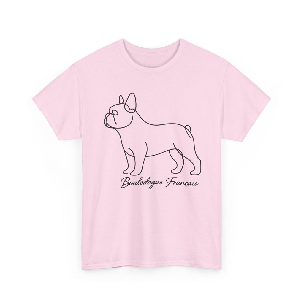 T-Shirt Bouledogue Français – Illustration Trait Recto Verso