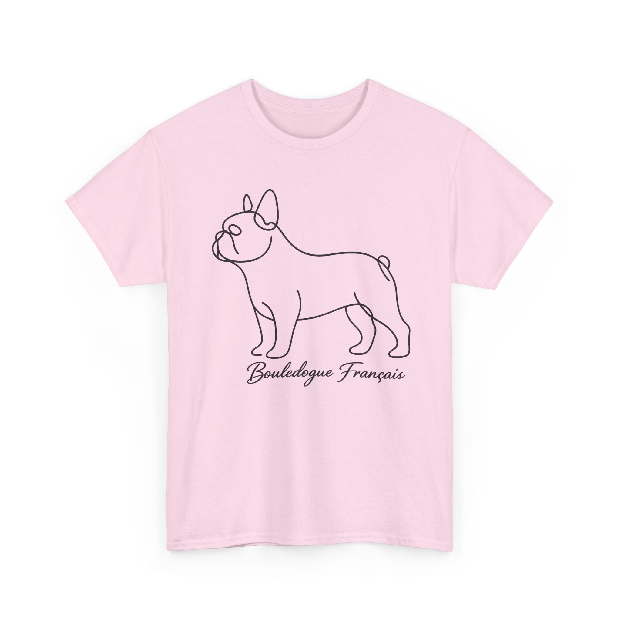 T-Shirt Bouledogue Français – Illustration Trait Recto Verso