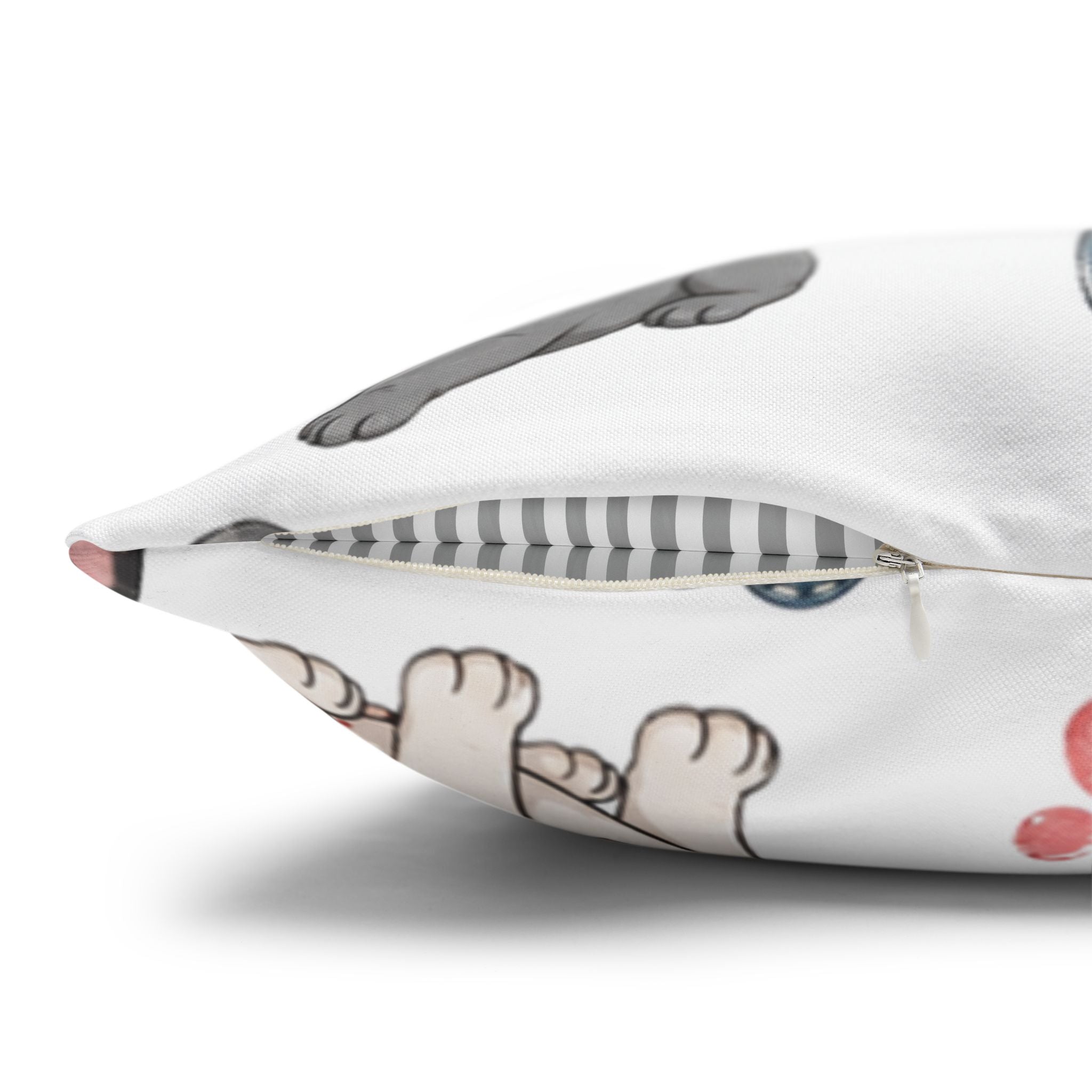 French Bulldog Pattern Pillowcase Cute Dog Print Decorative Throw Pillow Cover