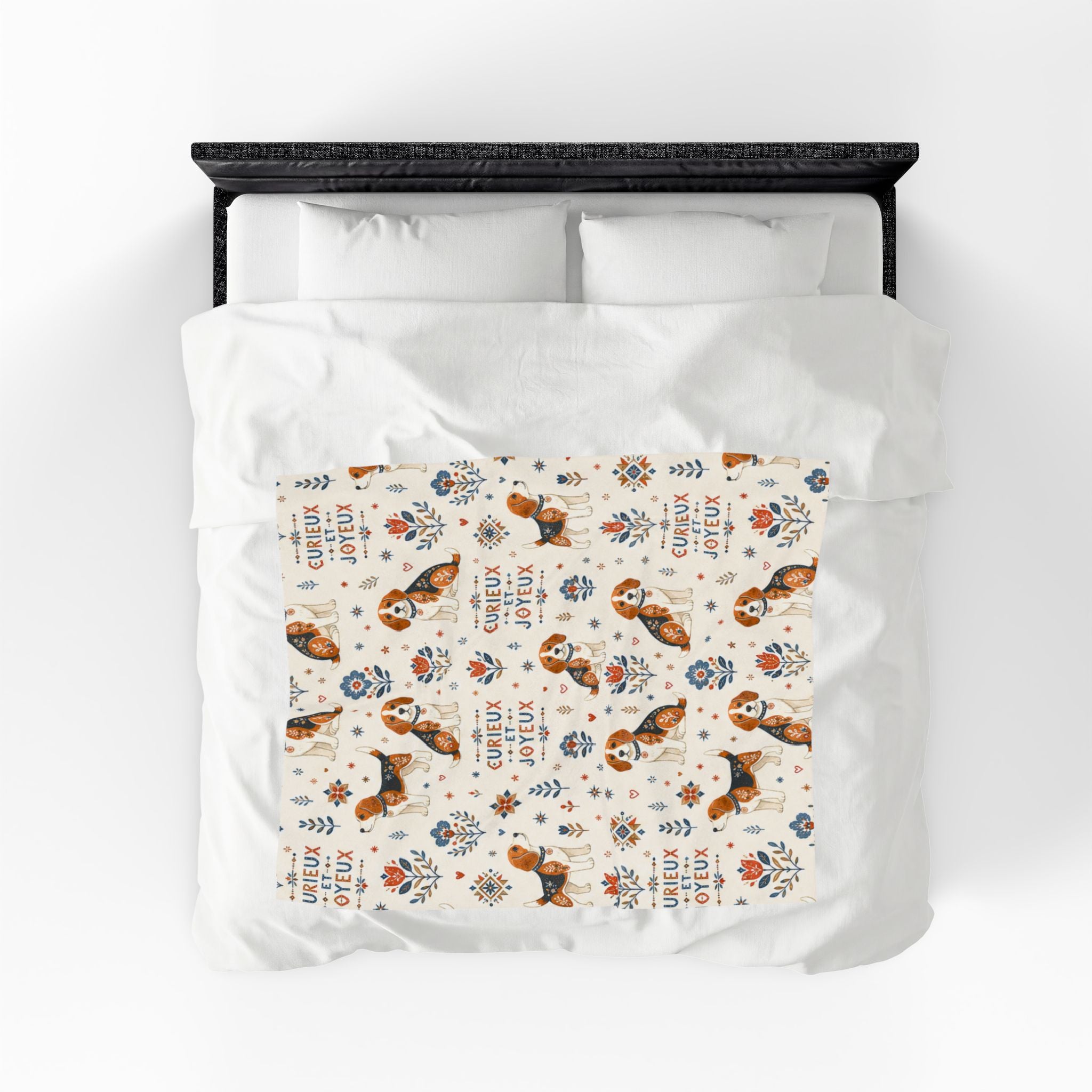Couverture Velours Peluche Beagle - Chien Beagle