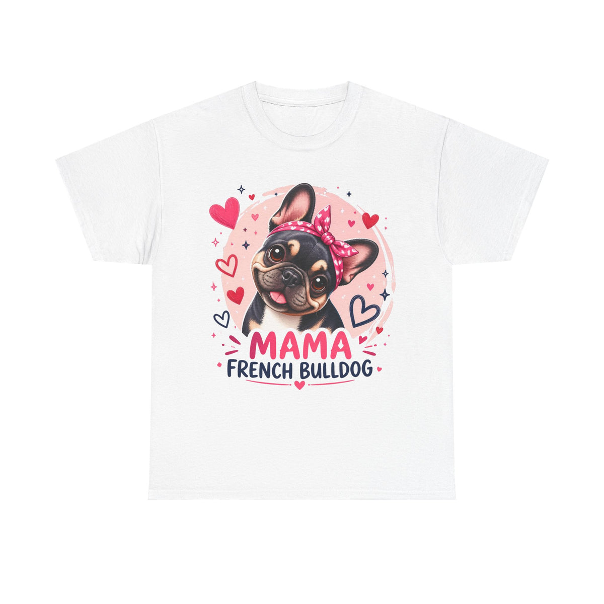T-Shirt Femme Bouledogue Français – Mama Frenchie Graphique