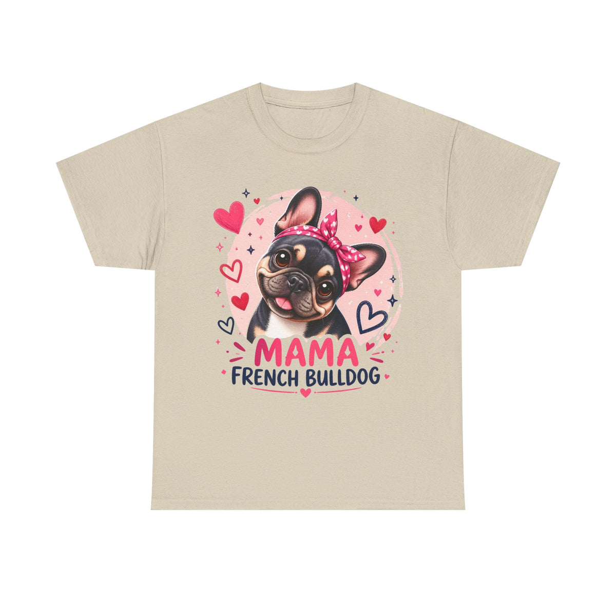 T-Shirt Femme Bouledogue Français – Mama Frenchie Graphique
