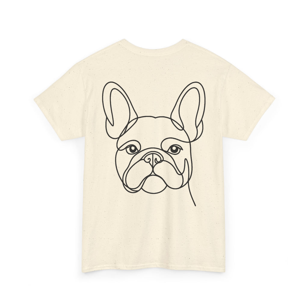 T-Shirt Bouledogue Français – Illustration Trait Recto Verso
