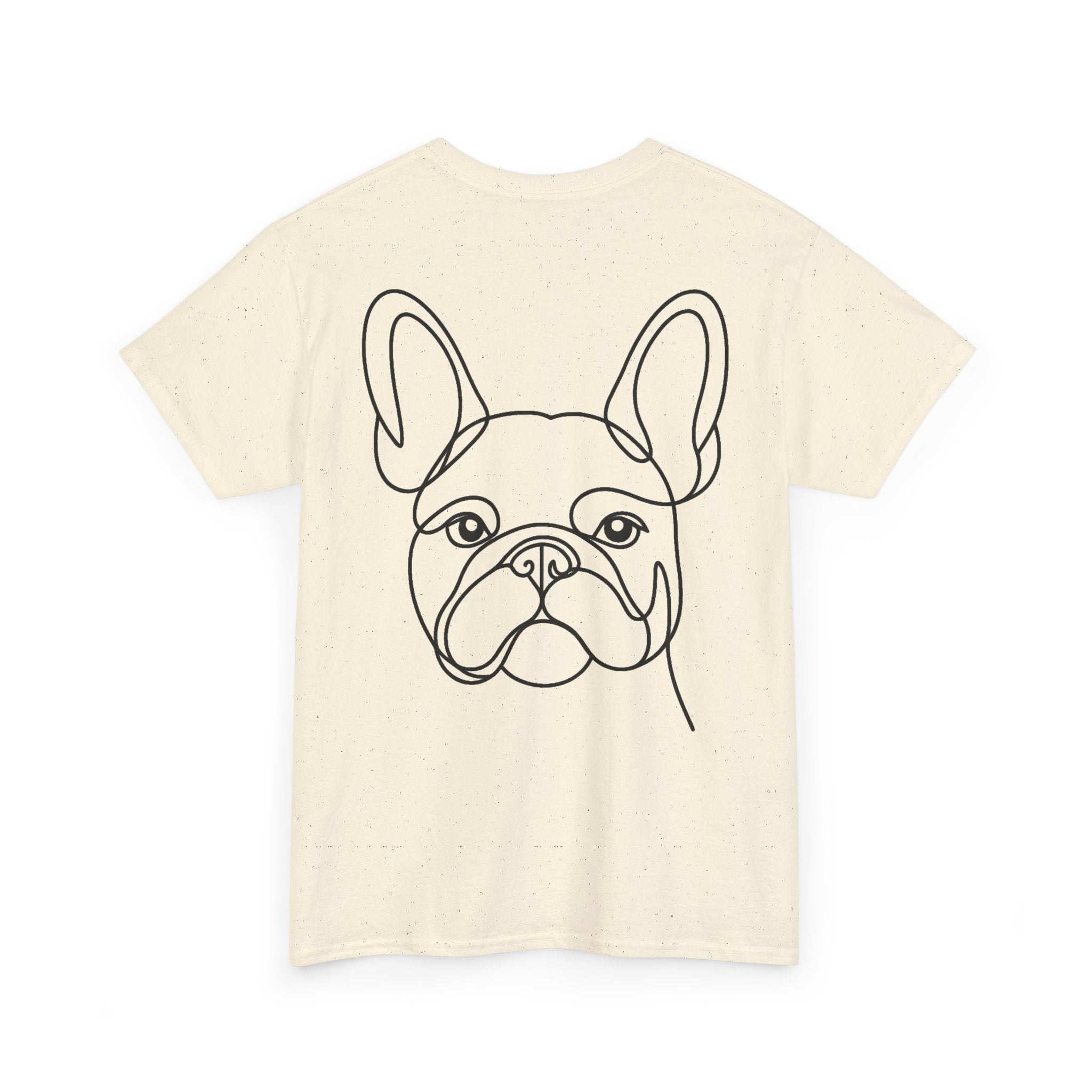 T-Shirt Bouledogue Français – Illustration Trait Recto Verso