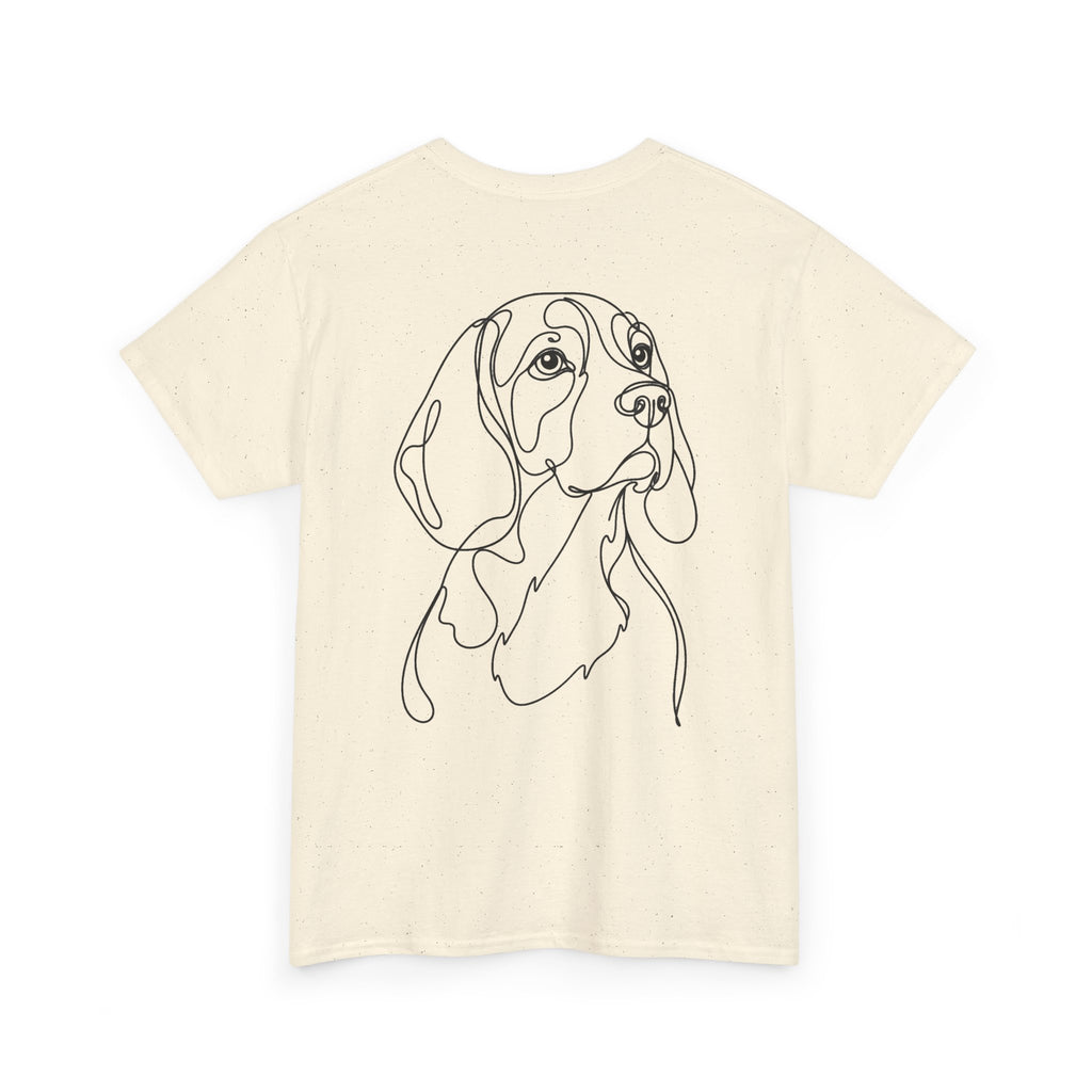 T-Shirt Beagle – Illustration Trait Recto Verso