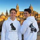 SweatShirt a Capuche Bouledogue Français - Bouledogue Français Silhouette