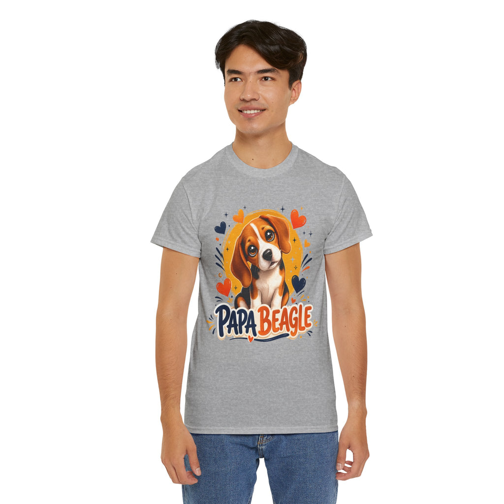 T-Shirt Homme Beagle – Papa Beagle Cadeau Fête des Pères