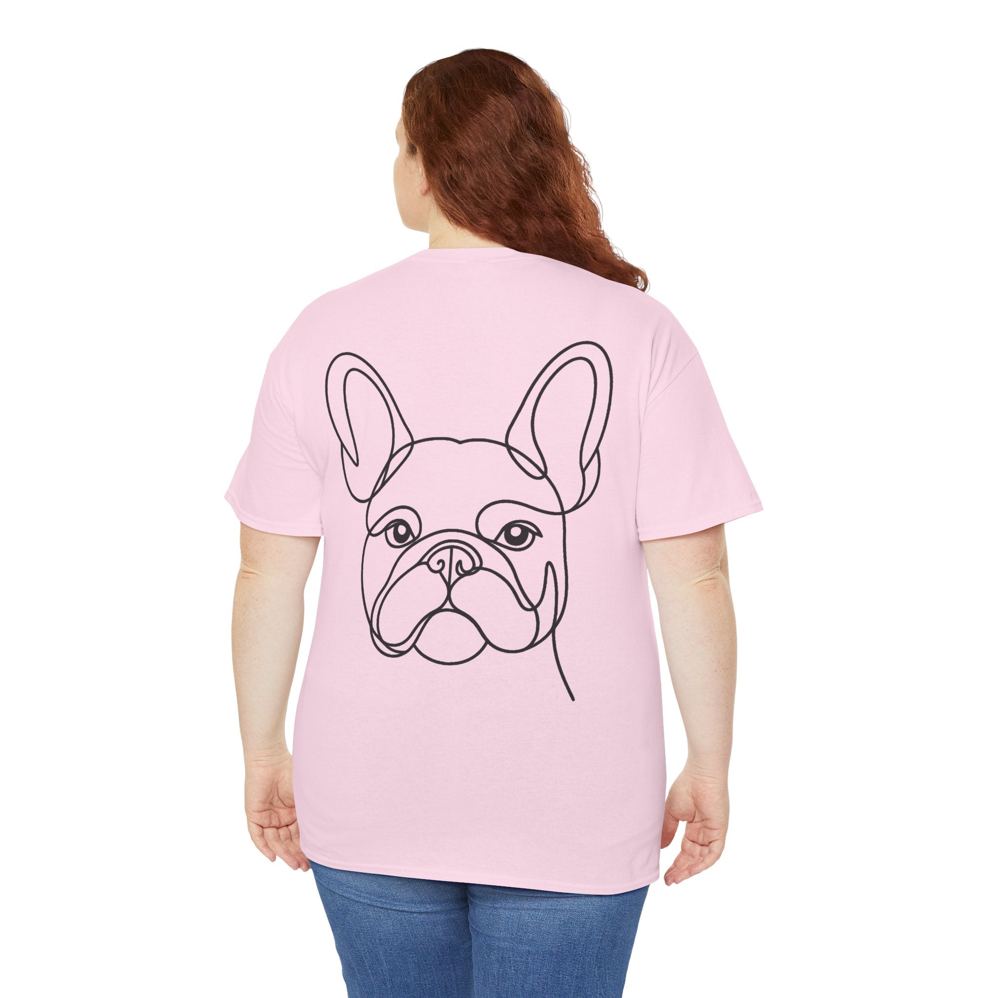 T-Shirt Bouledogue Français – Illustration Trait Recto Verso