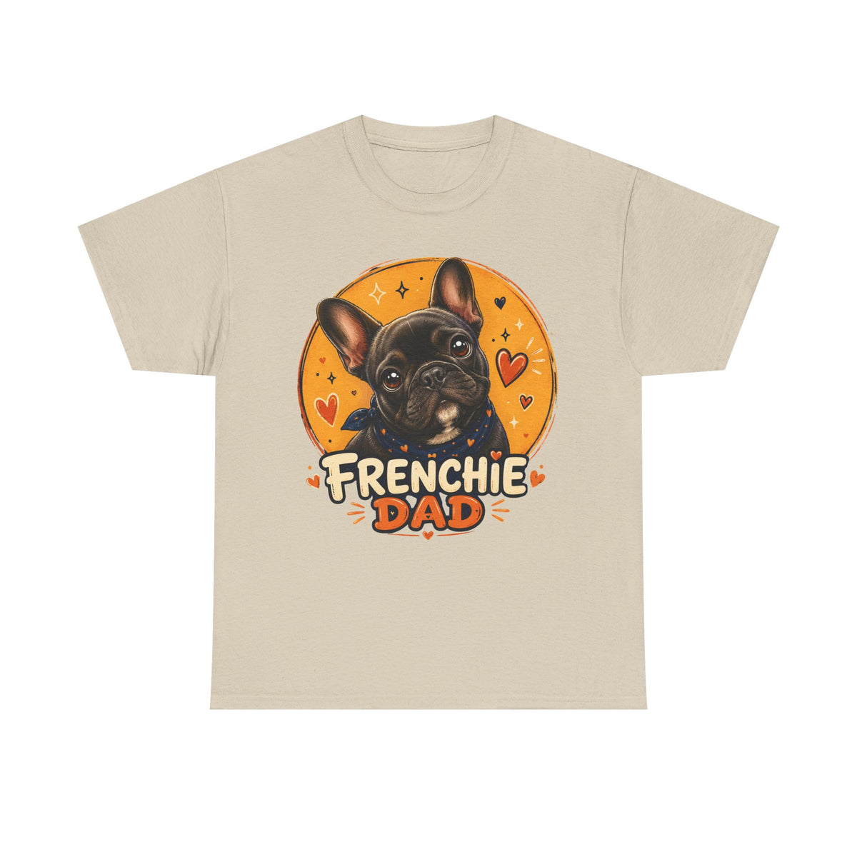 T-Shirt Homme Bouledogue Français – Papa Frenchie Graphique