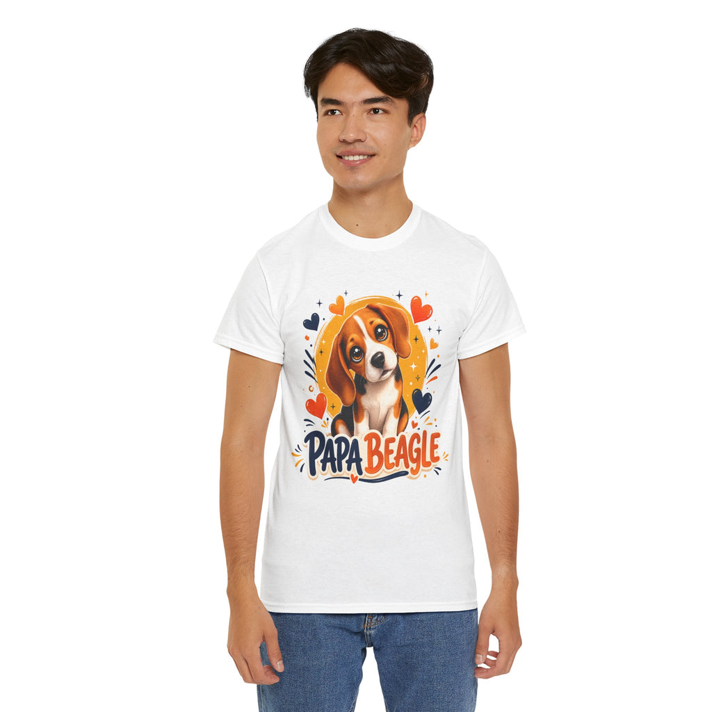 T-Shirt Homme Beagle – Papa Beagle Cadeau Fête des Pères