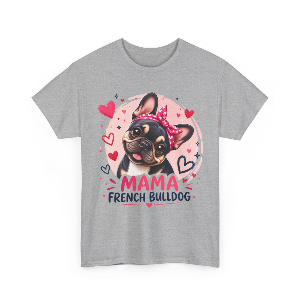 T-Shirt Femme Bouledogue Français – Mama Frenchie Graphique