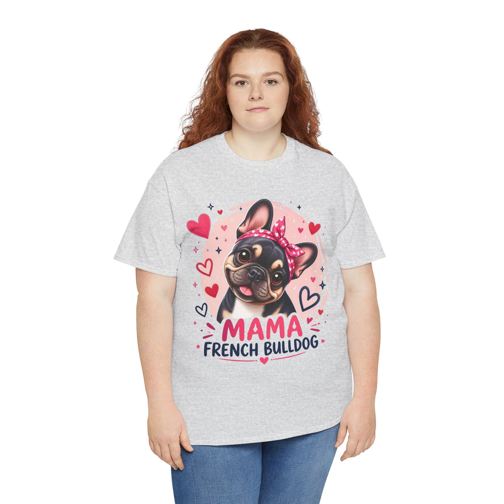 T-Shirt Femme Bouledogue Français – Mama Frenchie Graphique