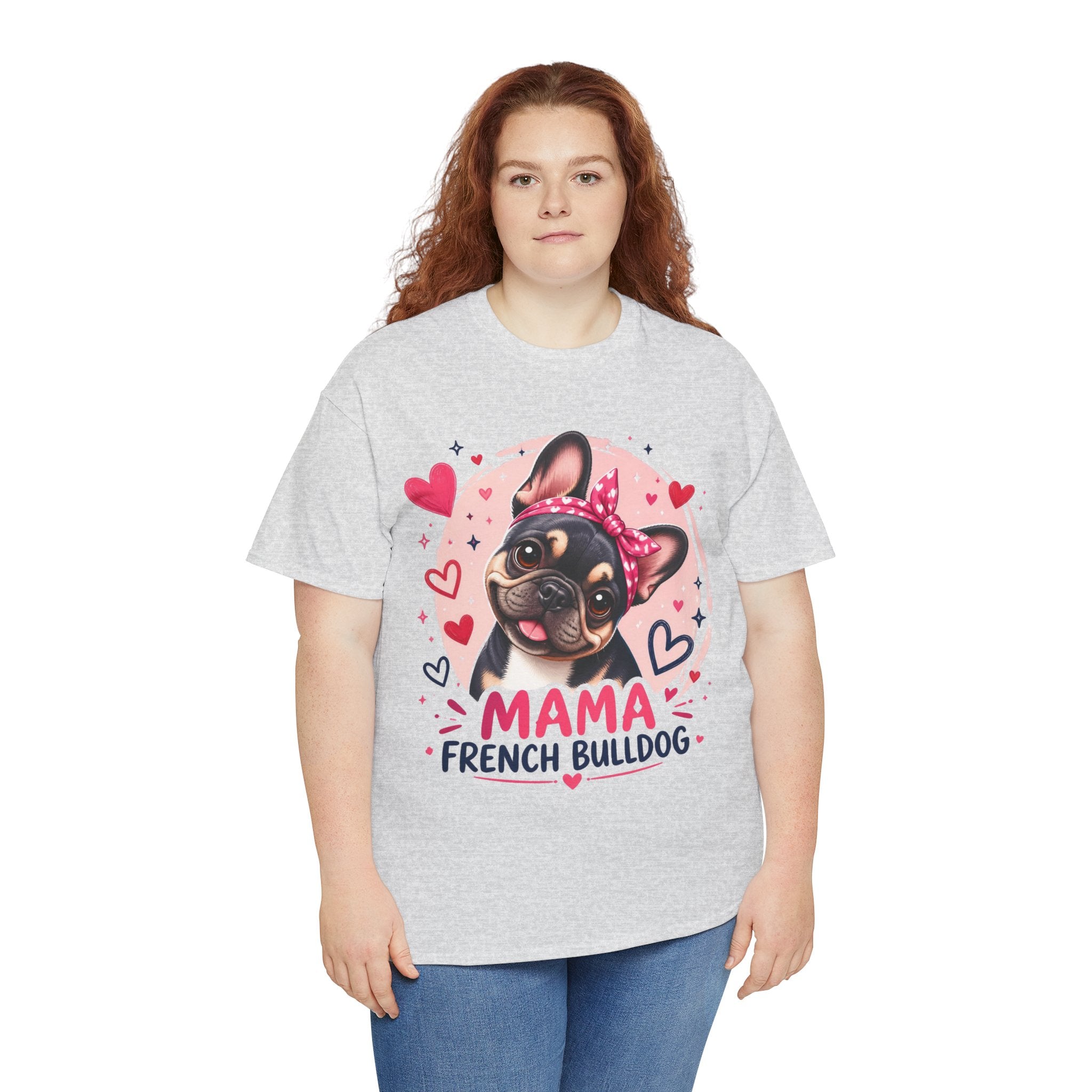T-Shirt Femme Bouledogue Français – Mama Frenchie Graphique