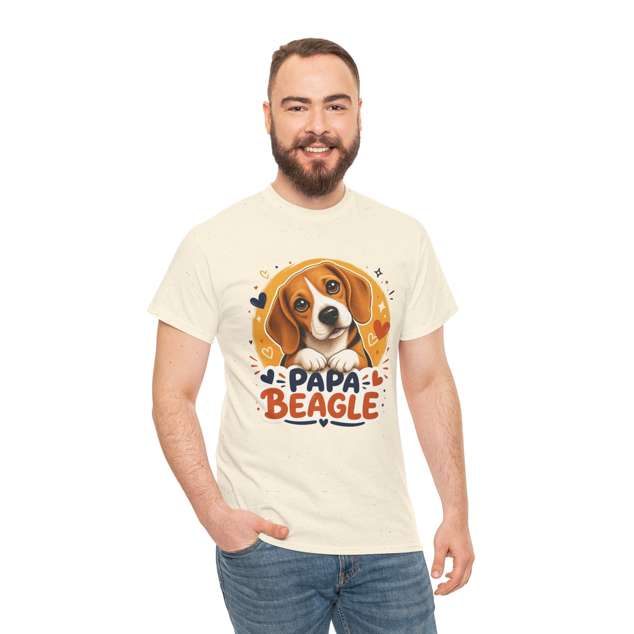 T-Shirt Homme Beagle – Papa Beagle Graphique