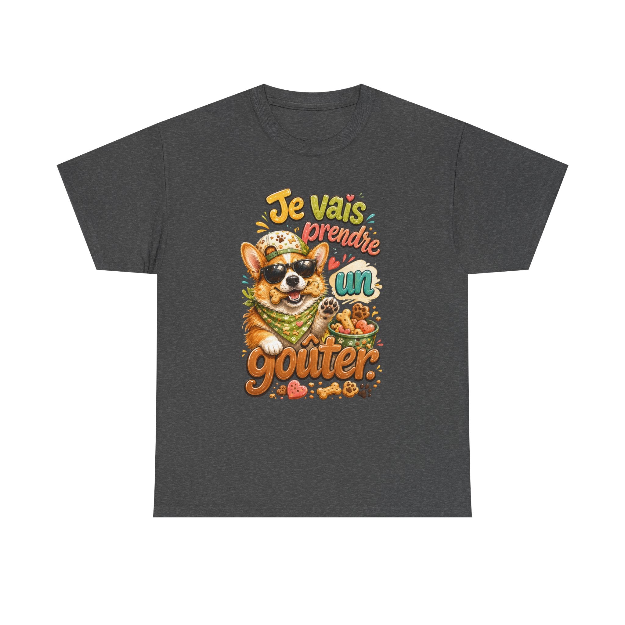 Corgi Snack Je vais prendre un goûter Cute French Dog Graphic T-Shirt