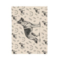 Couverture en peluche effet velours Berger Allemand — Plaid douillet à motif Berger Allemand vintage
