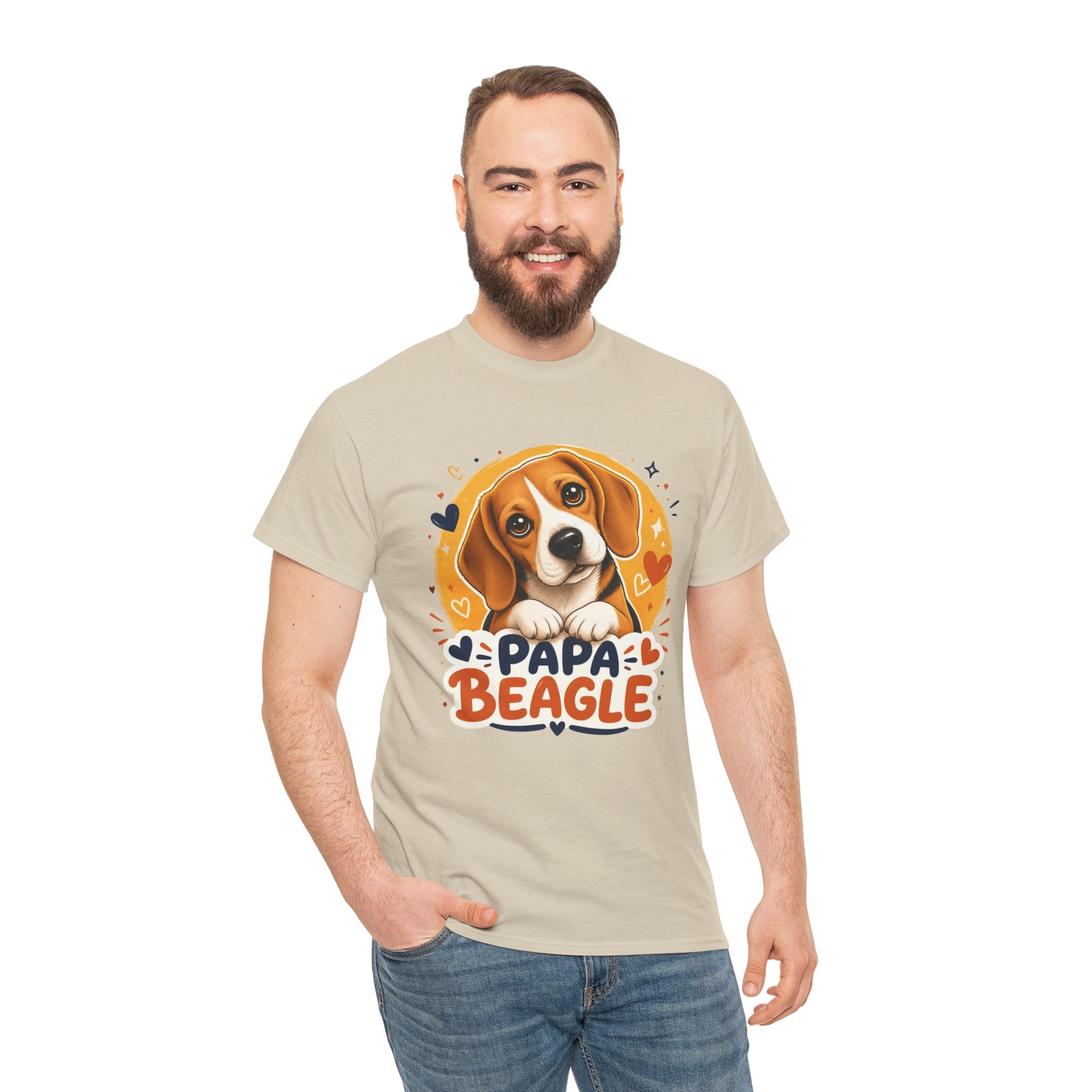 T-Shirt Homme Beagle – Papa Beagle Graphique