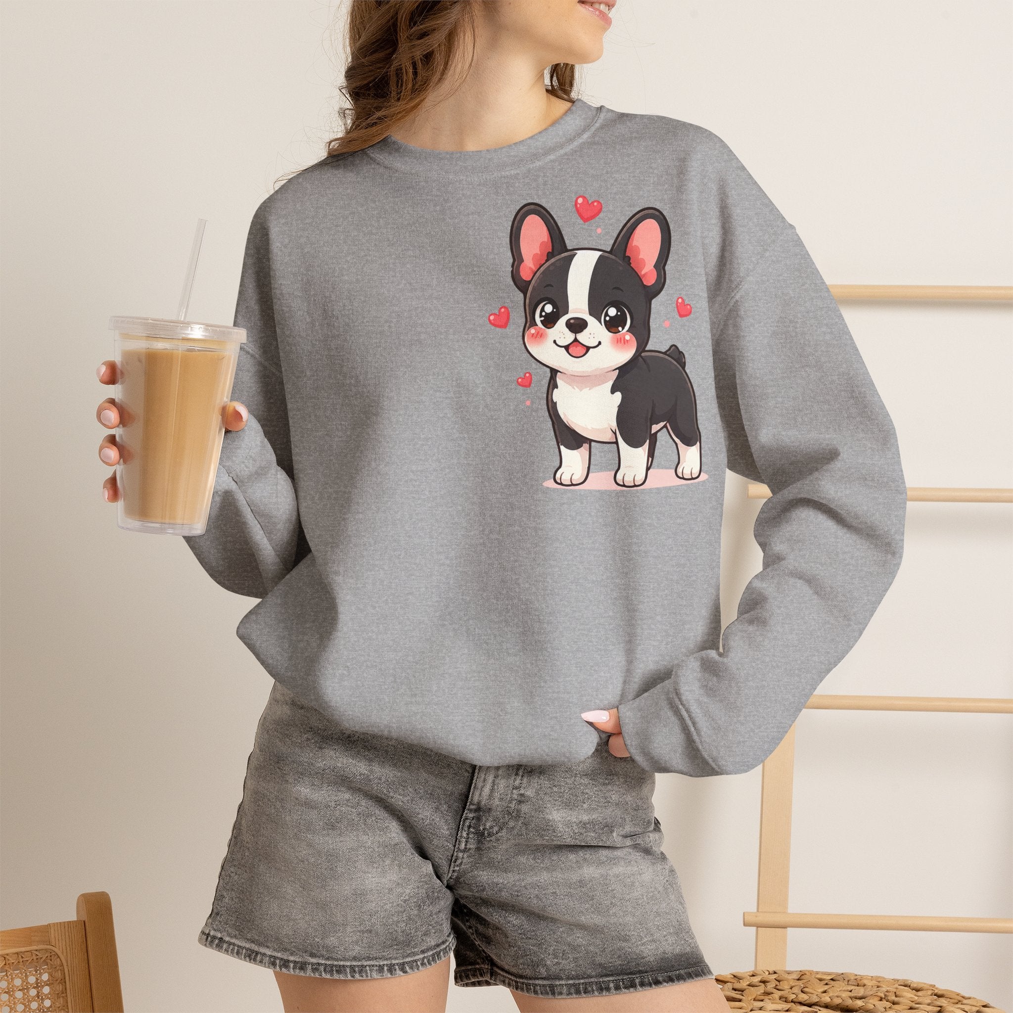 Sweatshirt Bouledogue Français – Frenchie Love Cadeau