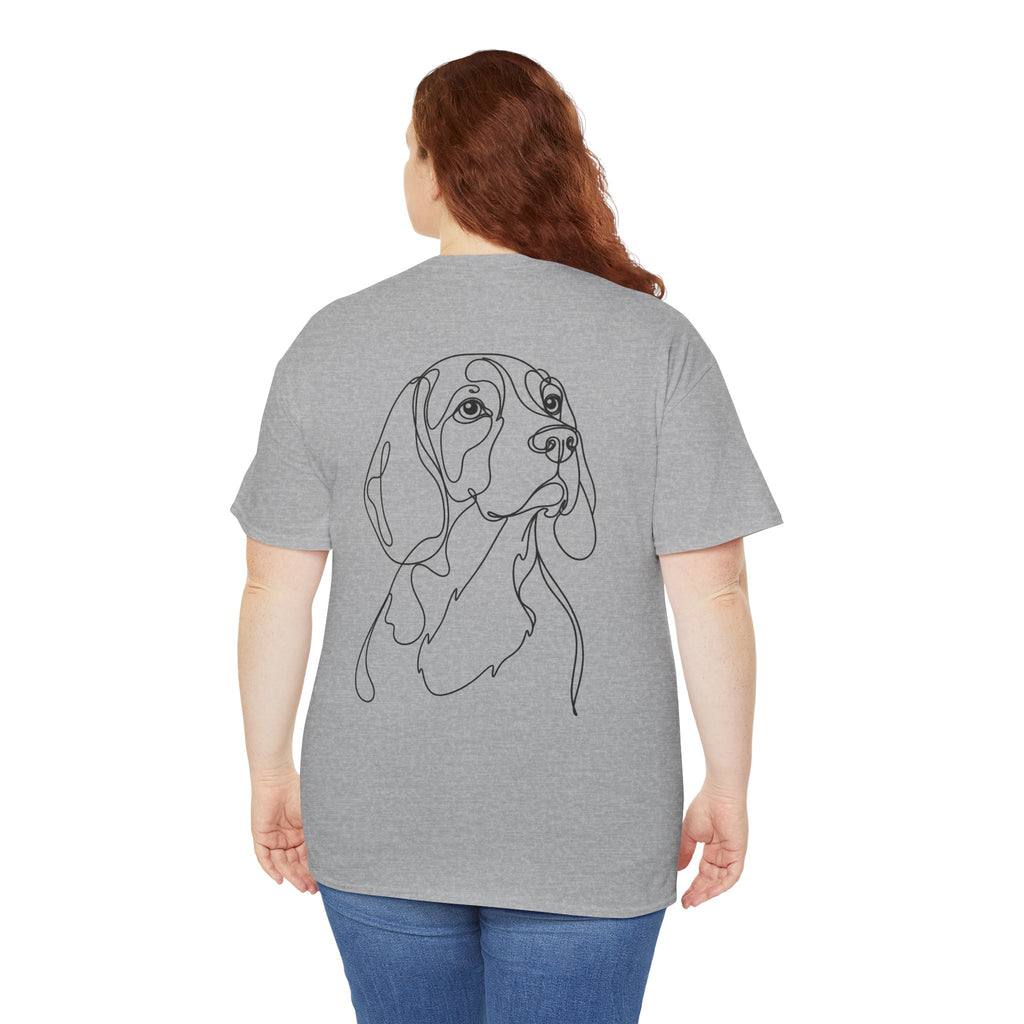 T-Shirt Beagle – Illustration Trait Recto Verso