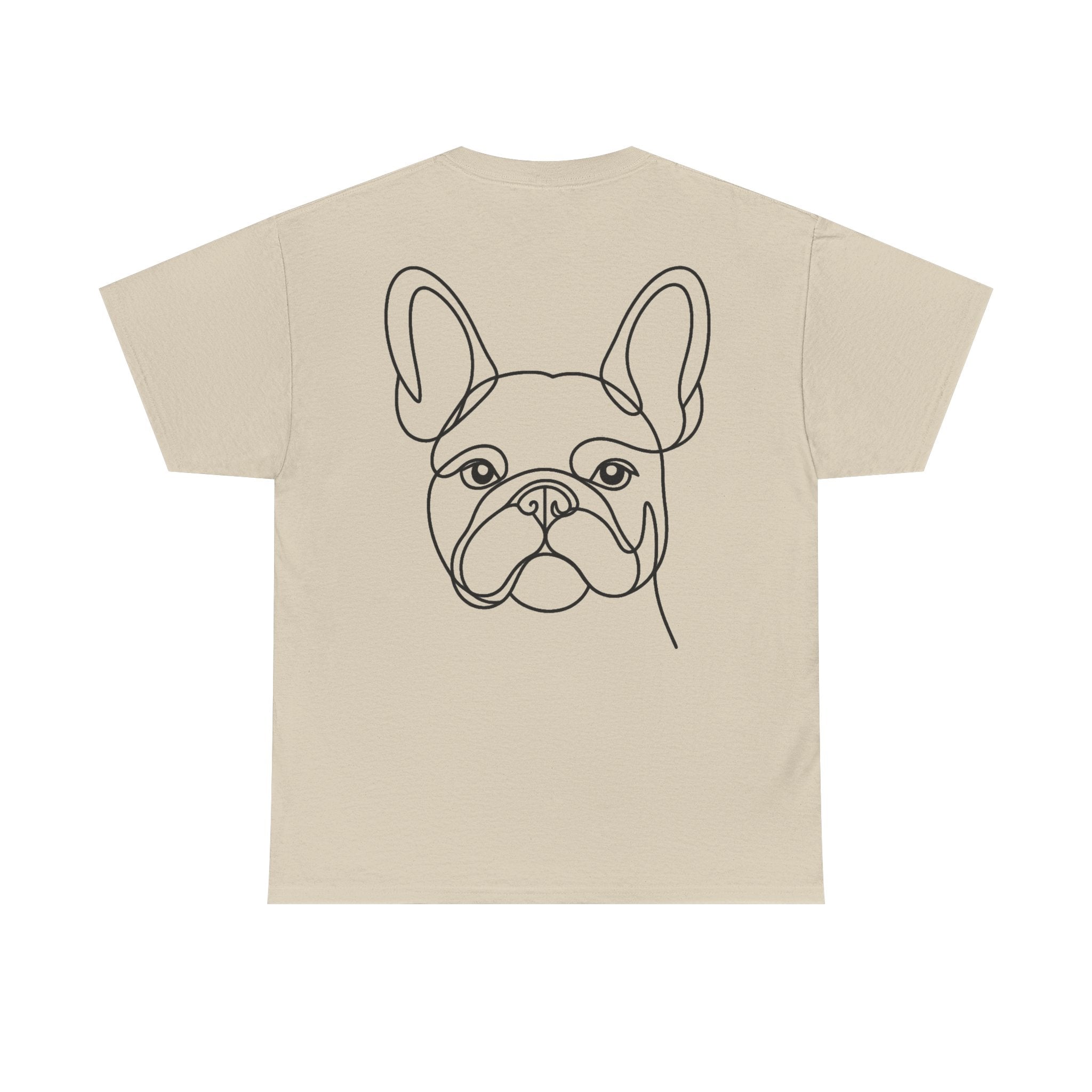 T-Shirt Bouledogue Français – Illustration Trait Recto Verso