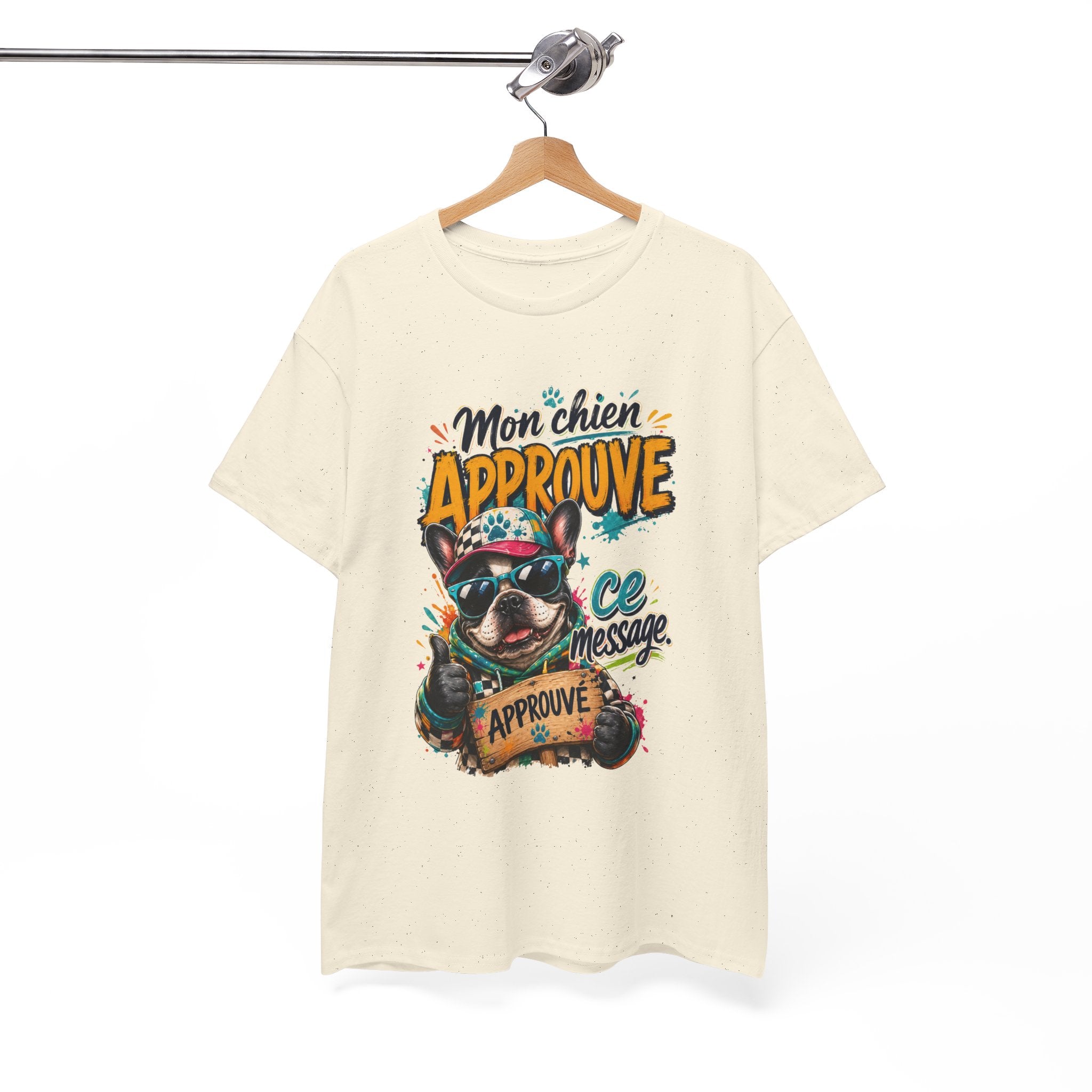 French Bulldog Mon chien approuve ce message Cute Dog Lover Shirt