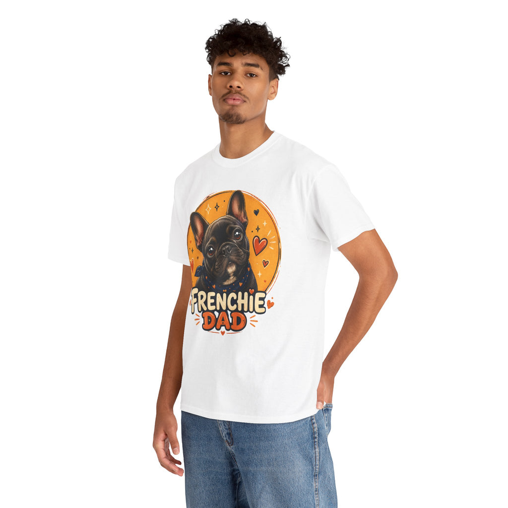 T-Shirt Homme Bouledogue Français – Papa Frenchie Graphique