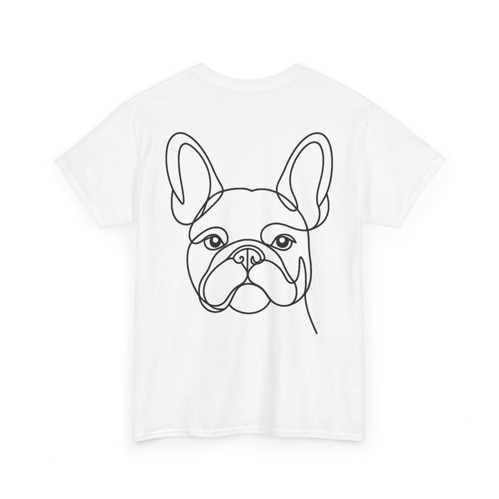 T-Shirt Bouledogue Français – Illustration Trait Recto Verso