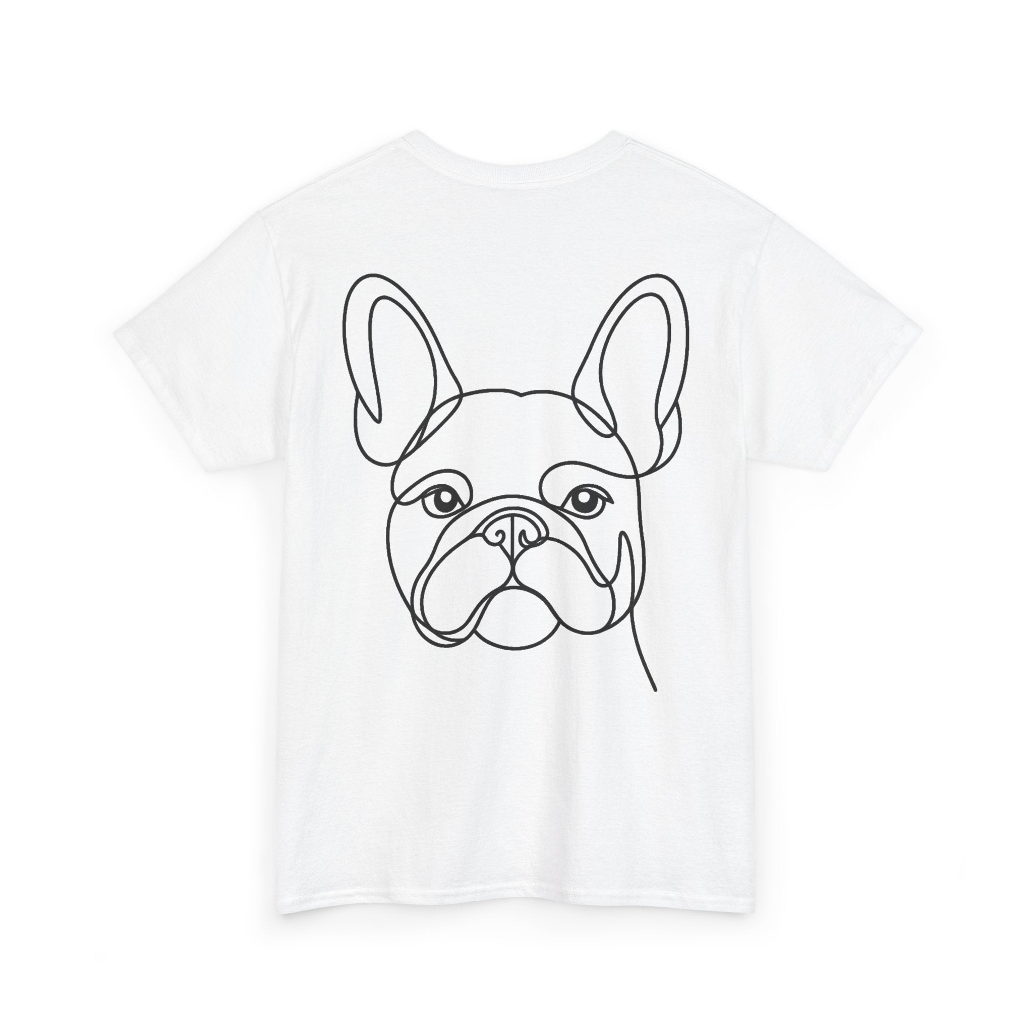 T-Shirt Bouledogue Français – Illustration Trait Recto Verso