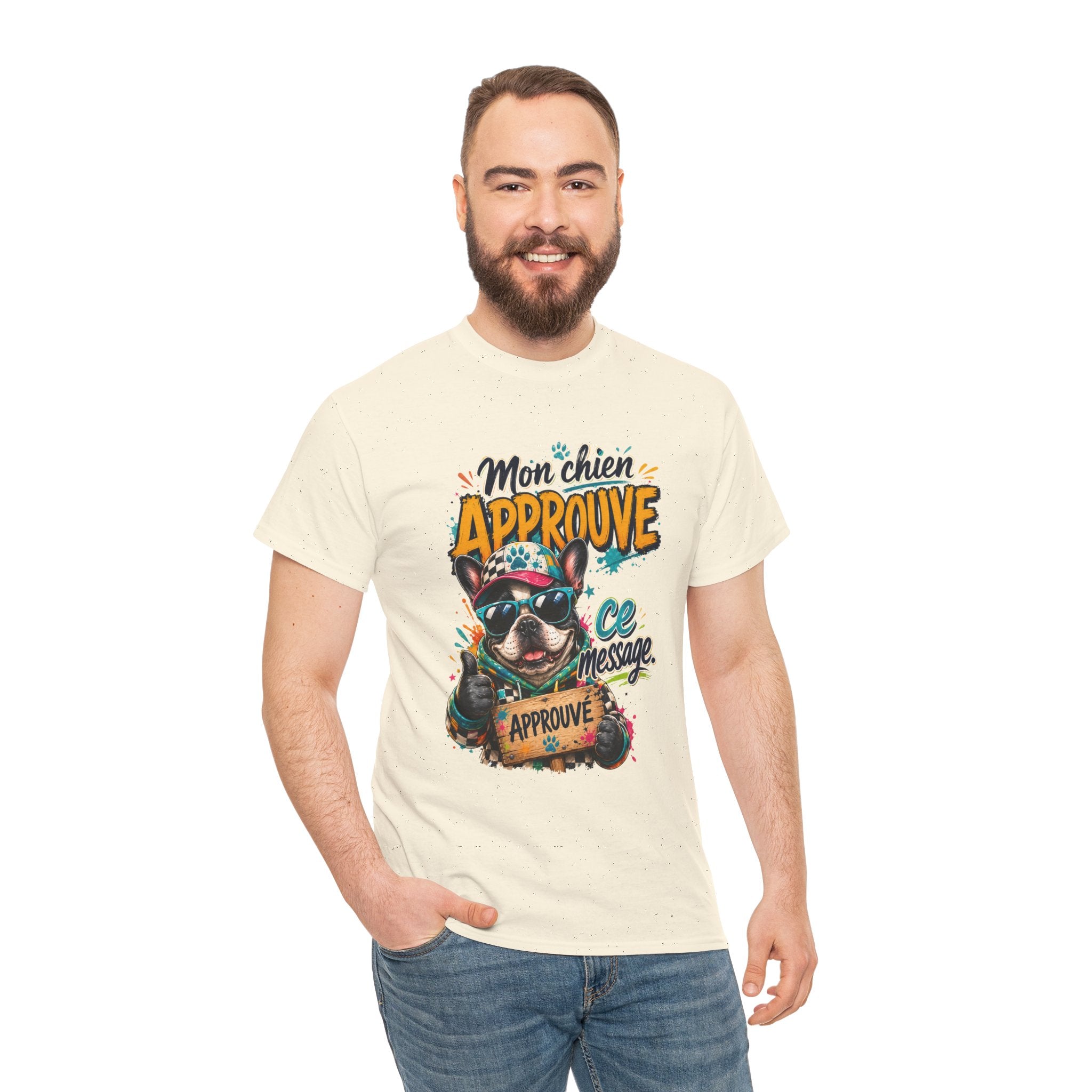 French Bulldog Mon chien approuve ce message Cute Dog Lover Shirt
