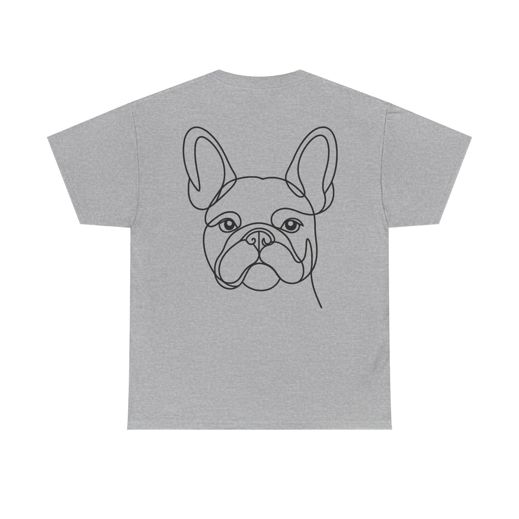T-Shirt Bouledogue Français – Illustration Trait Recto Verso