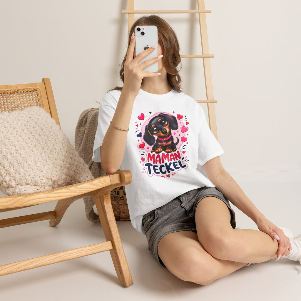 T-Shirt Femme Teckel – Maman Teckel Cadeau