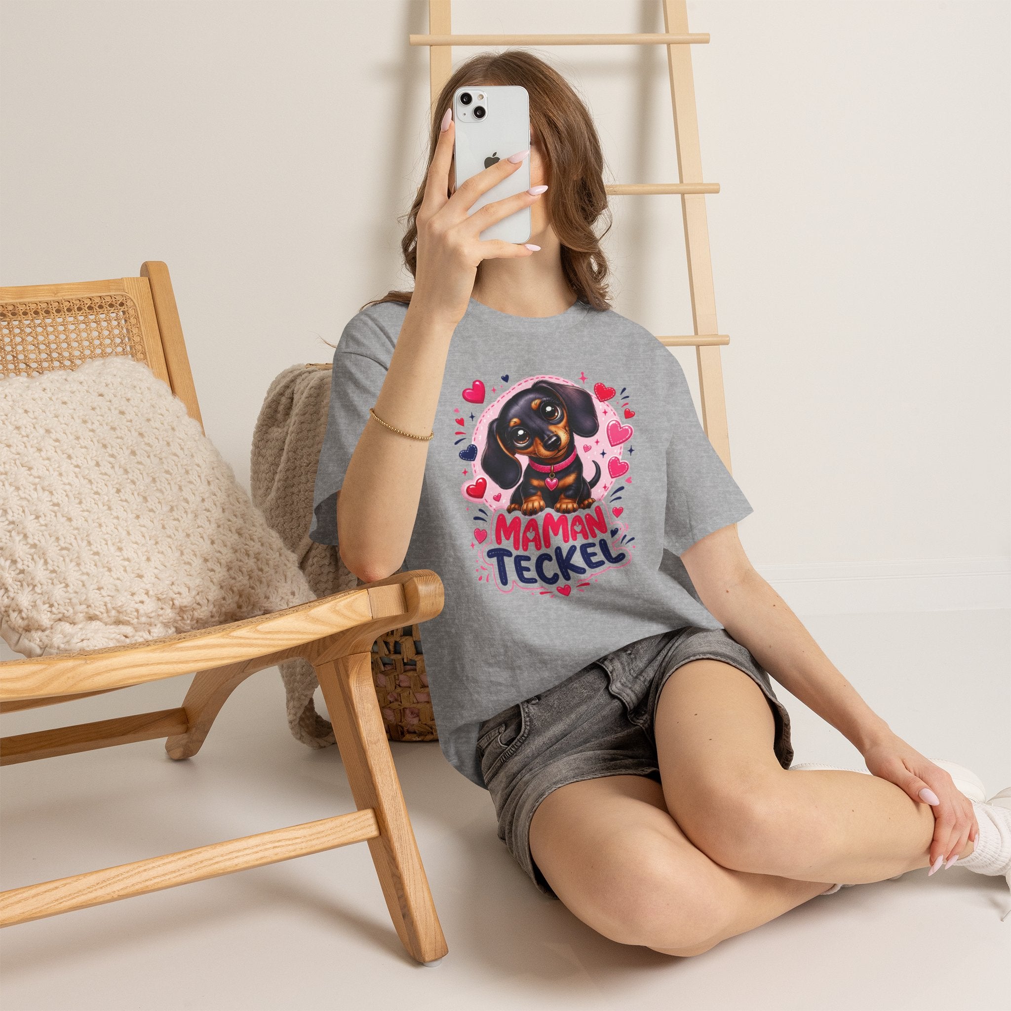 T-Shirt Femme Teckel – Maman Teckel Cadeau