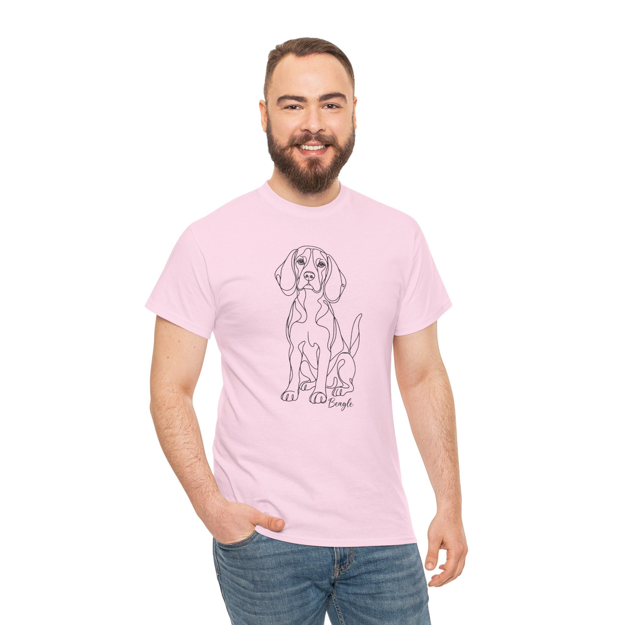 T-Shirt Beagle – Illustration Trait Recto Verso