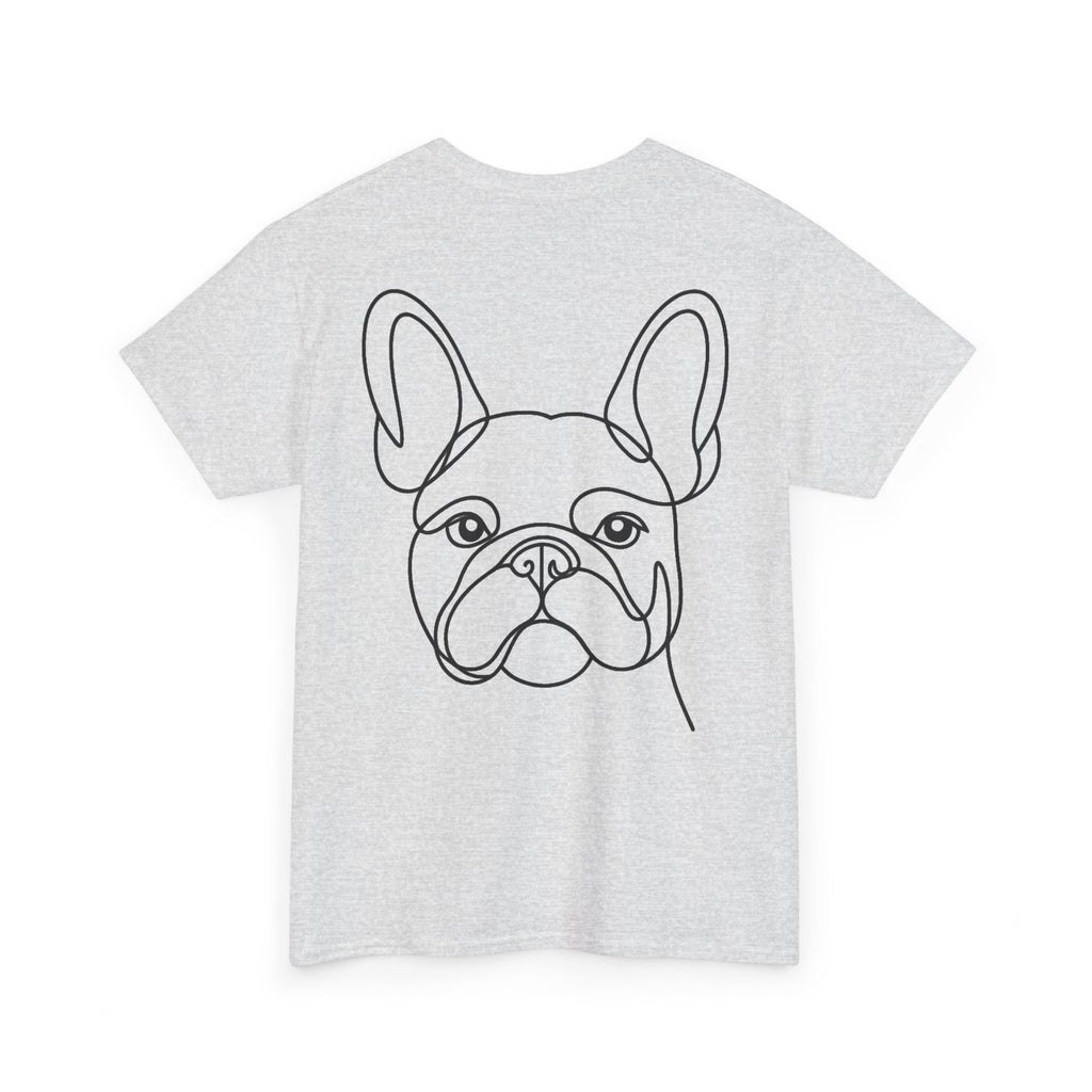 T-Shirt Bouledogue Français – Illustration Trait Recto Verso