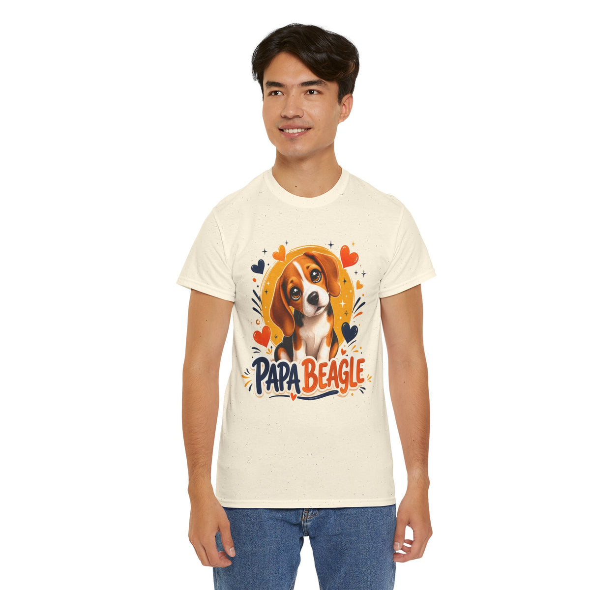 T-Shirt Homme Beagle – Papa Beagle Cadeau Fête des Pères