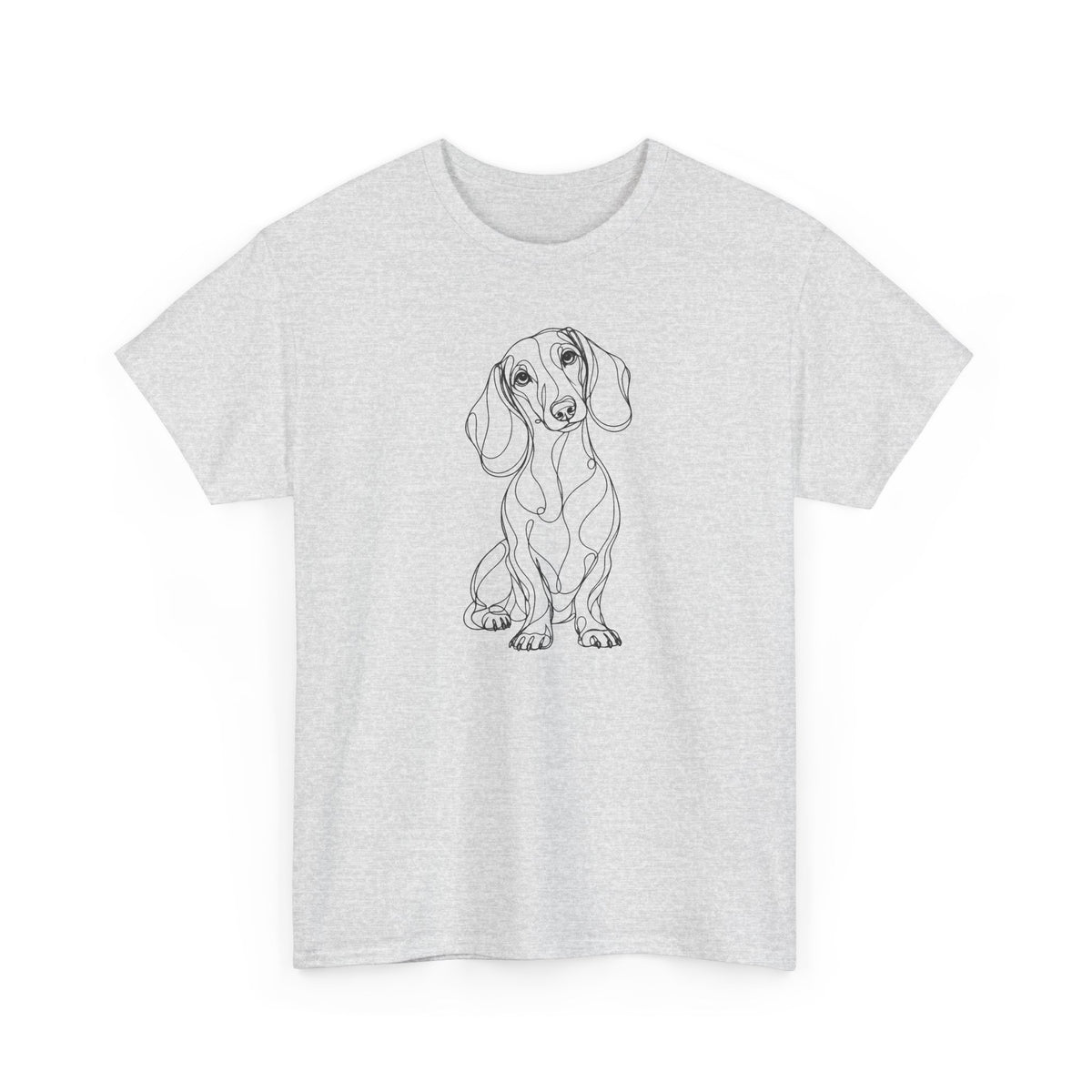 T-Shirt Teckel – Illustration Trait Recto Verso