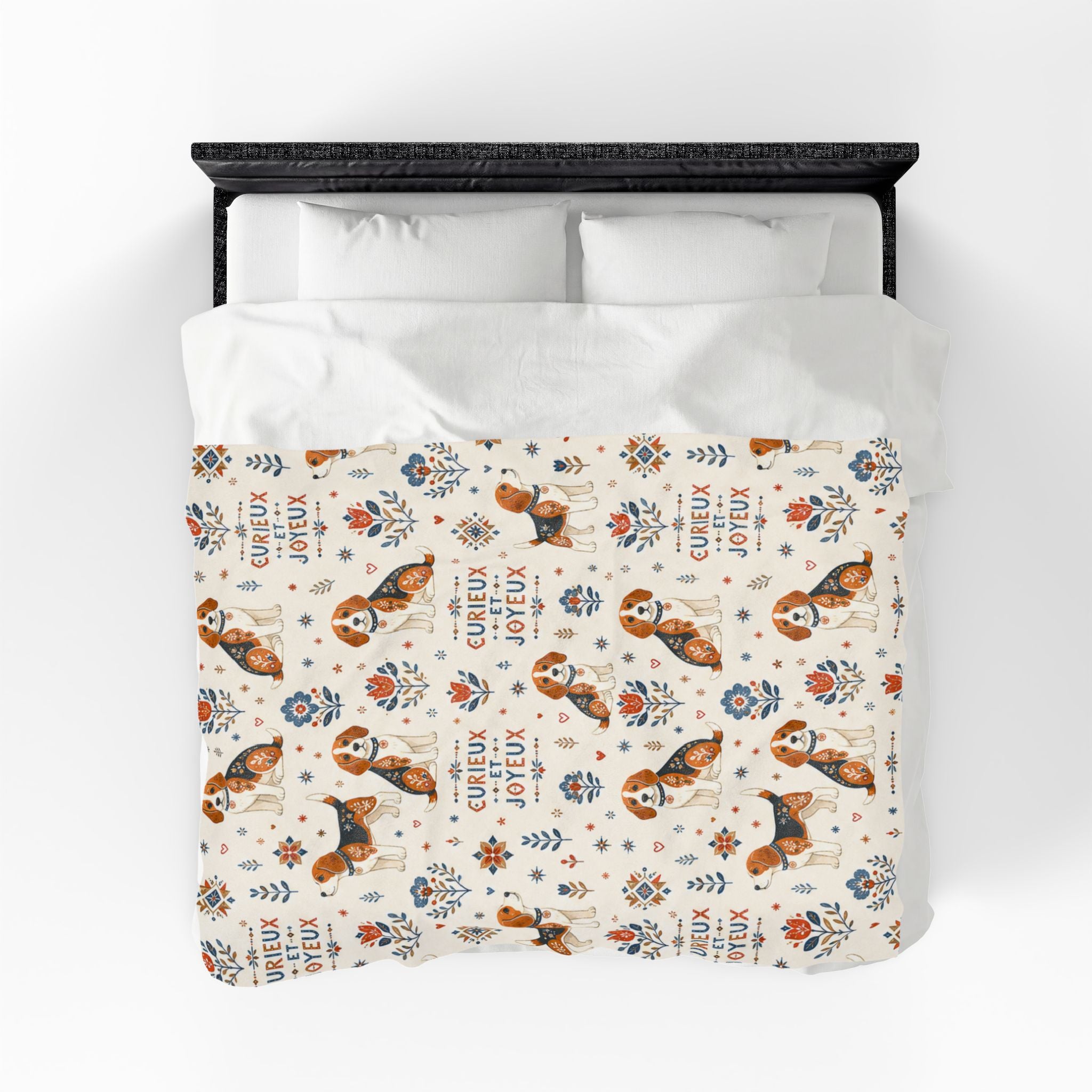 Couverture Velours Peluche Beagle - Chien Beagle