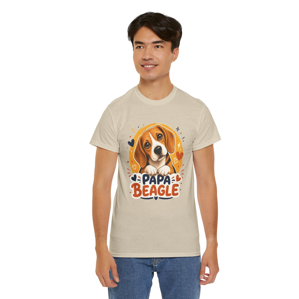 T-Shirt Homme Beagle – Papa Beagle Graphique